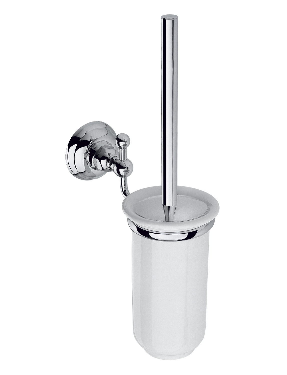 Ёршик подвесной с держателем NICOLAZZI ACCESSORI Classici 1490CR Хром/Белый