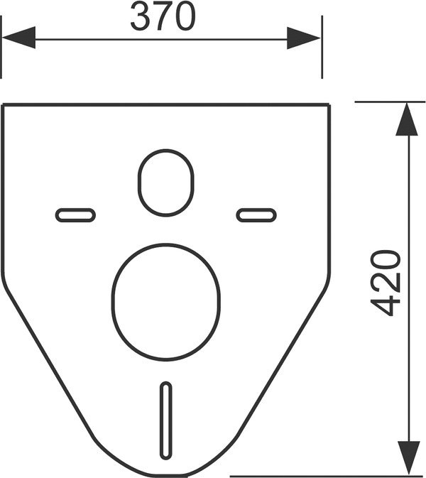 Комплект для установки подвесного унитаза с панелью двойного смыва ТЕСЕ TECEbase 9400013 Белый