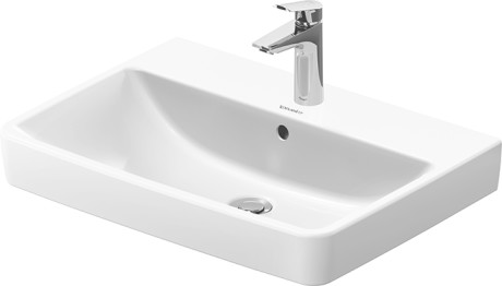 Раковина встраиваемая сверху/подвесная DURAVIT Duravit No.1 2375650000 460 мм х 650 мм, с переливом, с отверстием под смеситель, белая