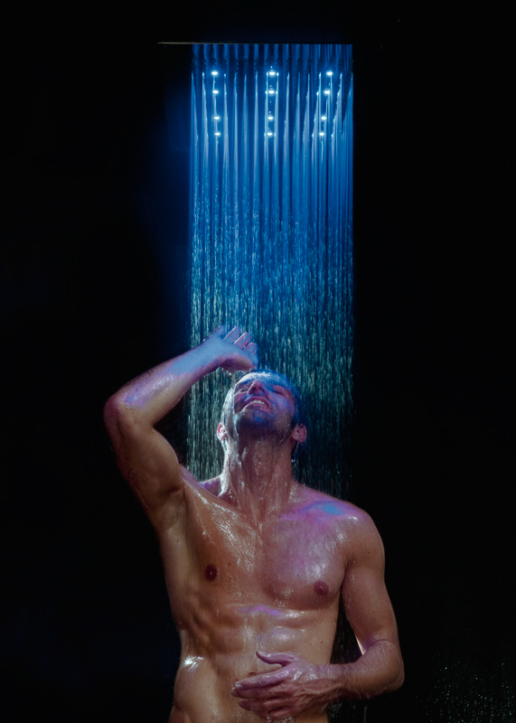 Верхний душ Bossini Dream Rectangular H37455 Хром с RGB хромотерапией