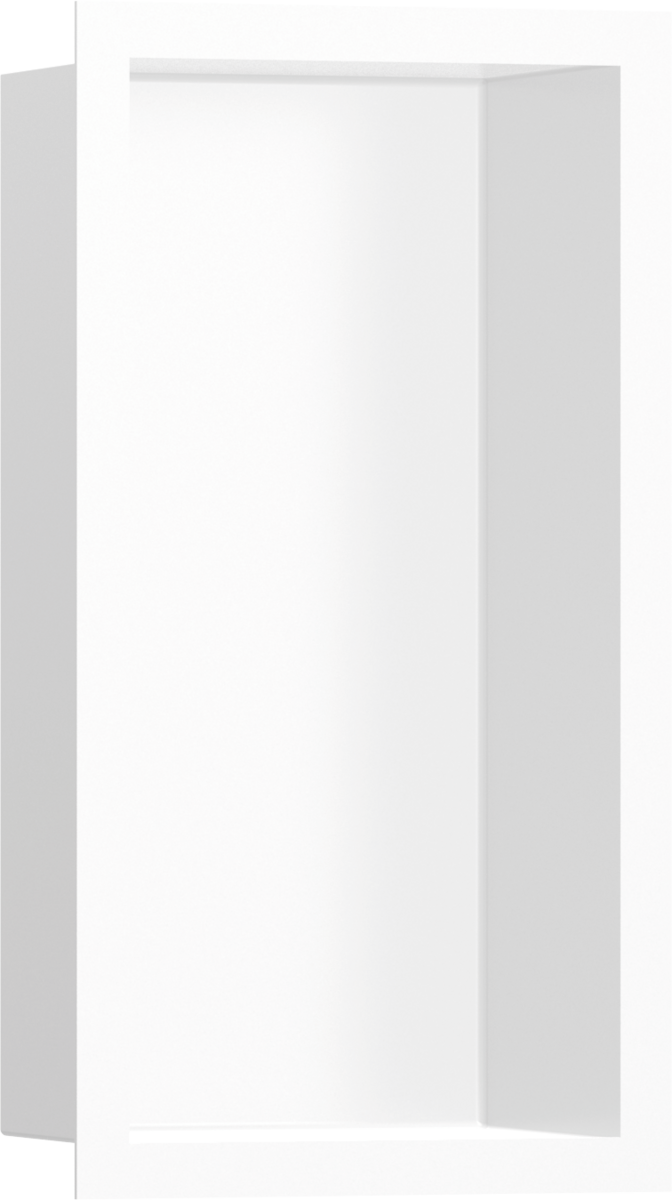 Настенный короб HANSGROHE XtraStoris Individual 56096700 с дизайнерской рамой, 300 мм х 150 мм х 100 мм, матовый белый/матовый белый