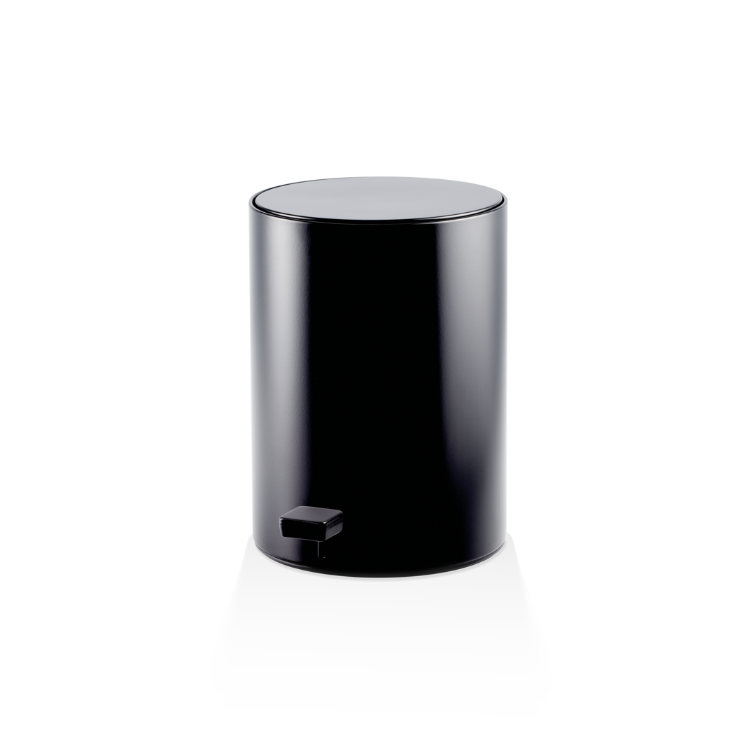 Ведро для мусора круглое, с крышкой с педалью DECOR WALTHER  Bar/Contract TE 50    0613660     32 x 23,5 x 28,5 см, цвет черный матовый