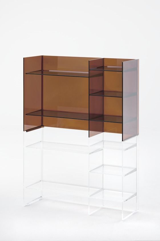 Стеллаж для ванной комнаты Kartell by Laufen   3.8933.1.084.000.1   пластик прозрачный