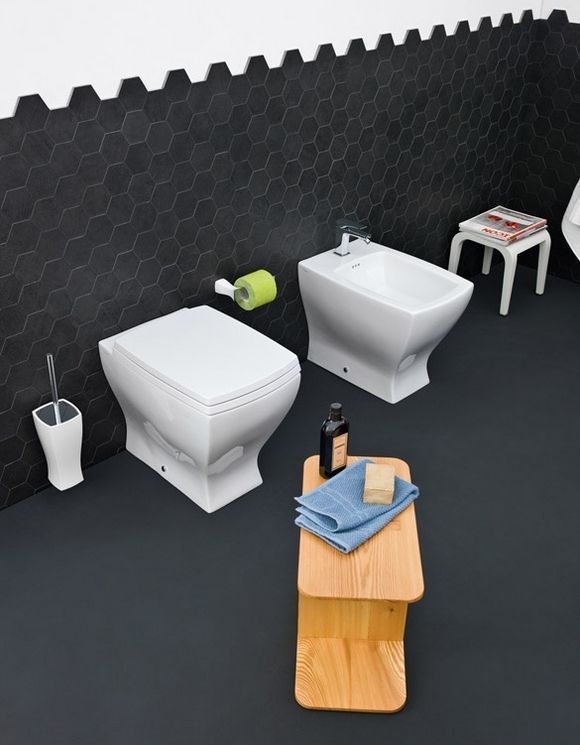 Унитаз напольный приставной ARTCERAM JAZZ JZV002 01 00 540 мм х 360 мм, с креплением, белый глянцевый