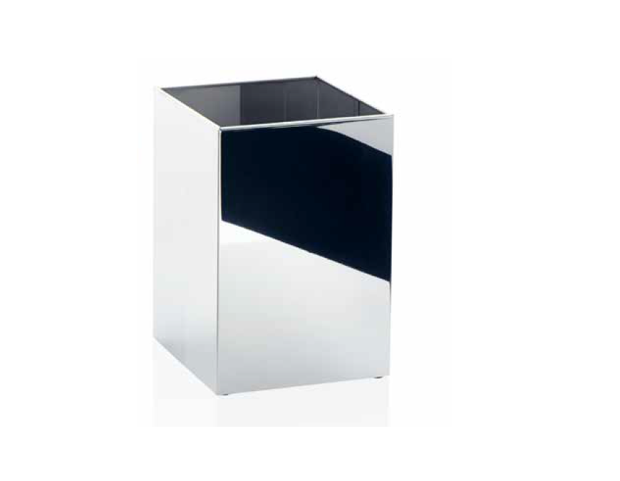 Ведро для мусора/бумаг, без крышки DECOR WALTHER  DW 112   0607570   30X 20Х20 см, 5 л,  нержавеющая сталь полированная