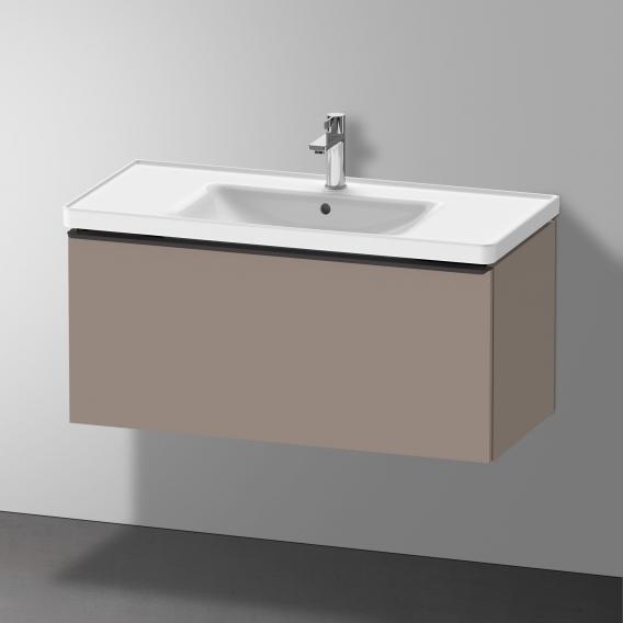 Тумба подвесная под раковину DURAVIT D-Neo DE425604343 984 мм х 452 мм, с одним выдвижным ящиком, базальт матовый