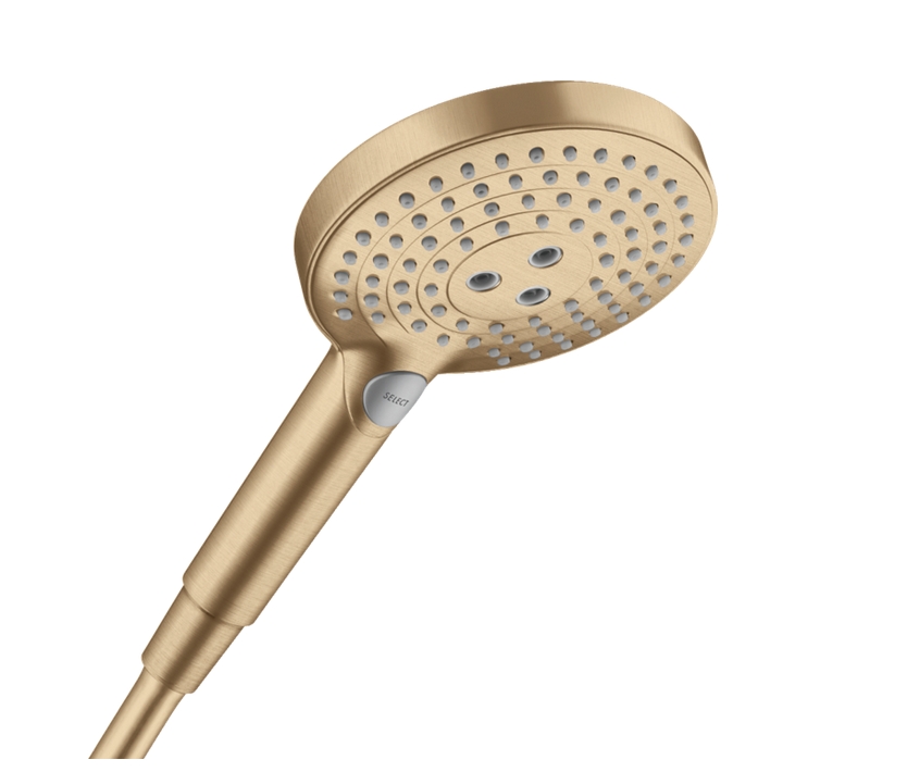 Ручной душ HANSGROHE Raindance Select S 26531140 120 3jet, с EcoSmart, цвет Полированное золото