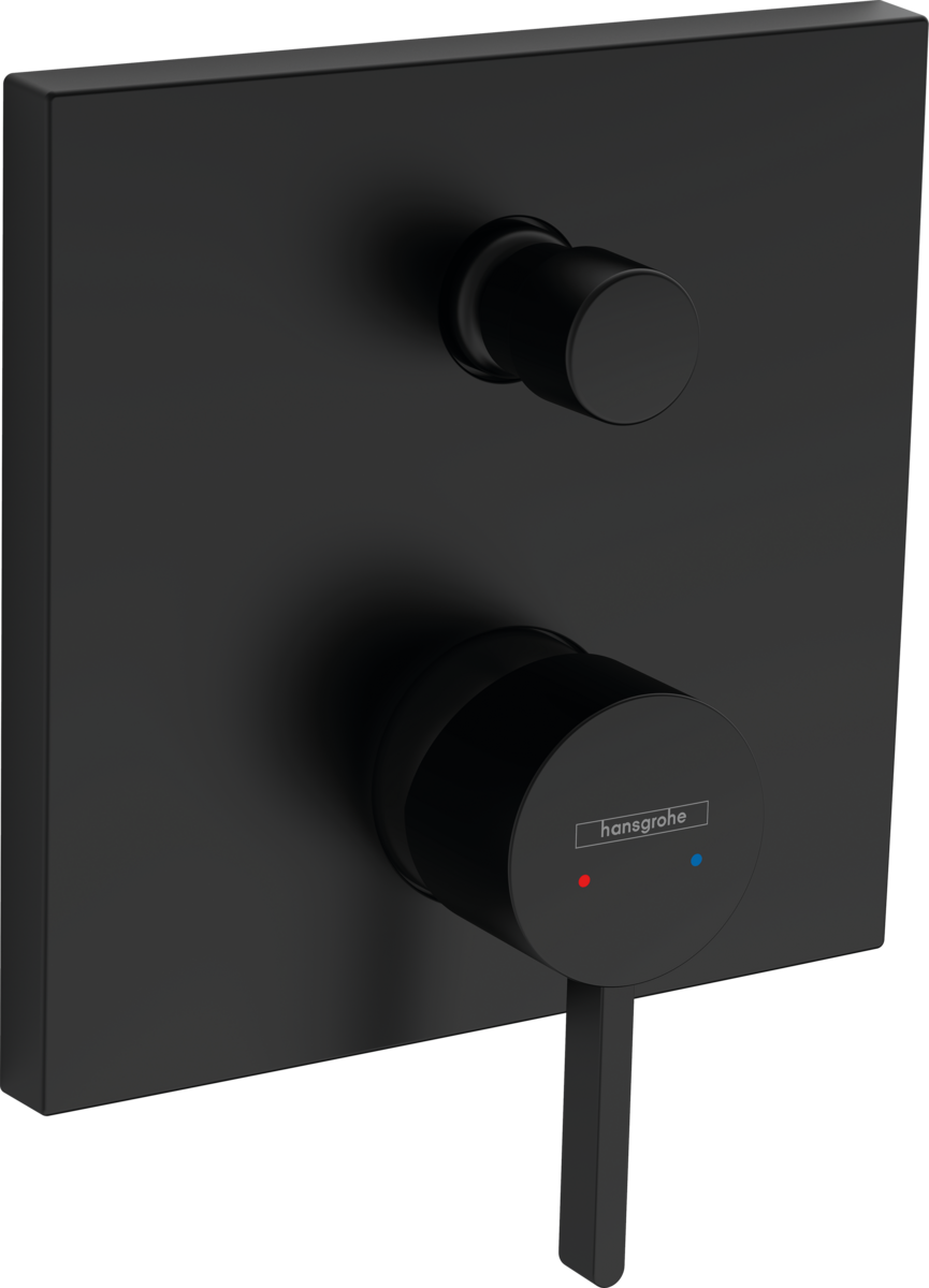 Смеситель для ванны HANSGROHE Finoris 76415670 скрытого монтажа, чёрный матовый