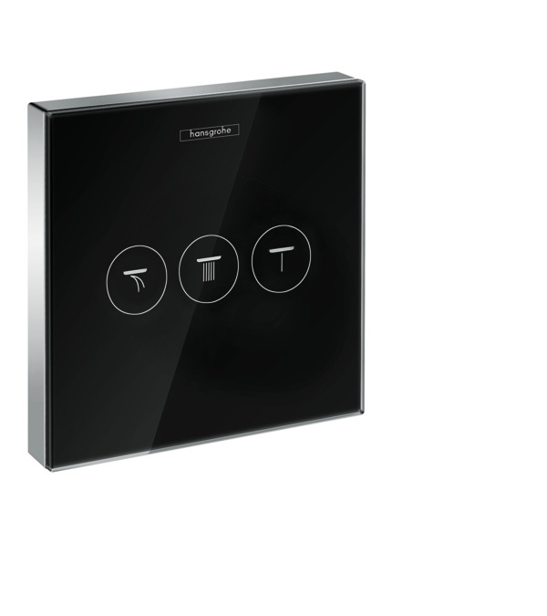 Смеситель для душа Hansgrone ShowerSelect Glass 15736600 черный, хром