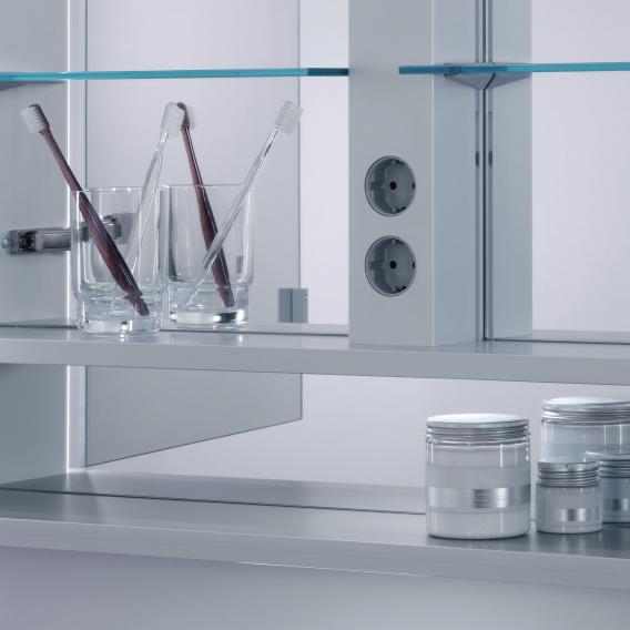 Зеркальный шкаф с подсветкой KEUCO Royal Lumos 14304 172301 1000 мм х 735 мм, алюминий серебристый