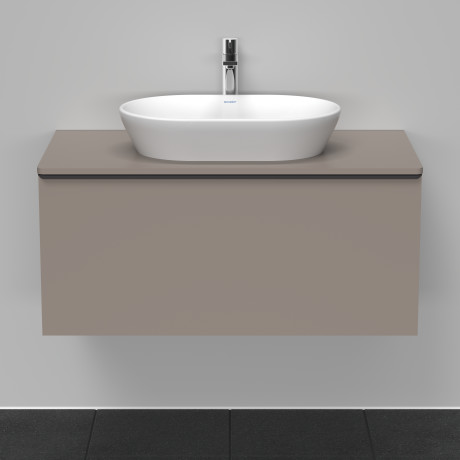 Тумба подвесная под раковину DURAVIT D-Neo DE494804343 1000 мм х 550 мм, с 1 выдвижным ящиком и консолью, базальт матовый
