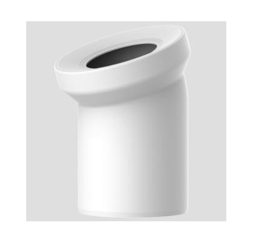 РАСПРОДАЖА Переходник для унитаза Sanit 58 101 01 угол 22°, белый