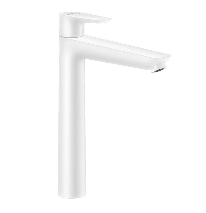 Однорычажный смеситель для раковины HANSGROHE Talis E 71717700 без донного клапана, цвет Белый матовый