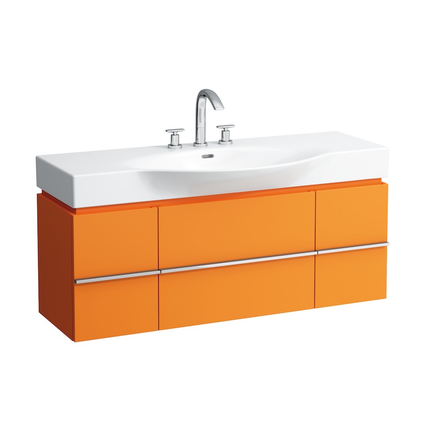 Тумба под раковину  Laufen  Case for Palace   4.0130.1.075.475.1   120 см, 1 ящик 2 двери, белый глянцевый,  для 8.1170.4, 81270.4 