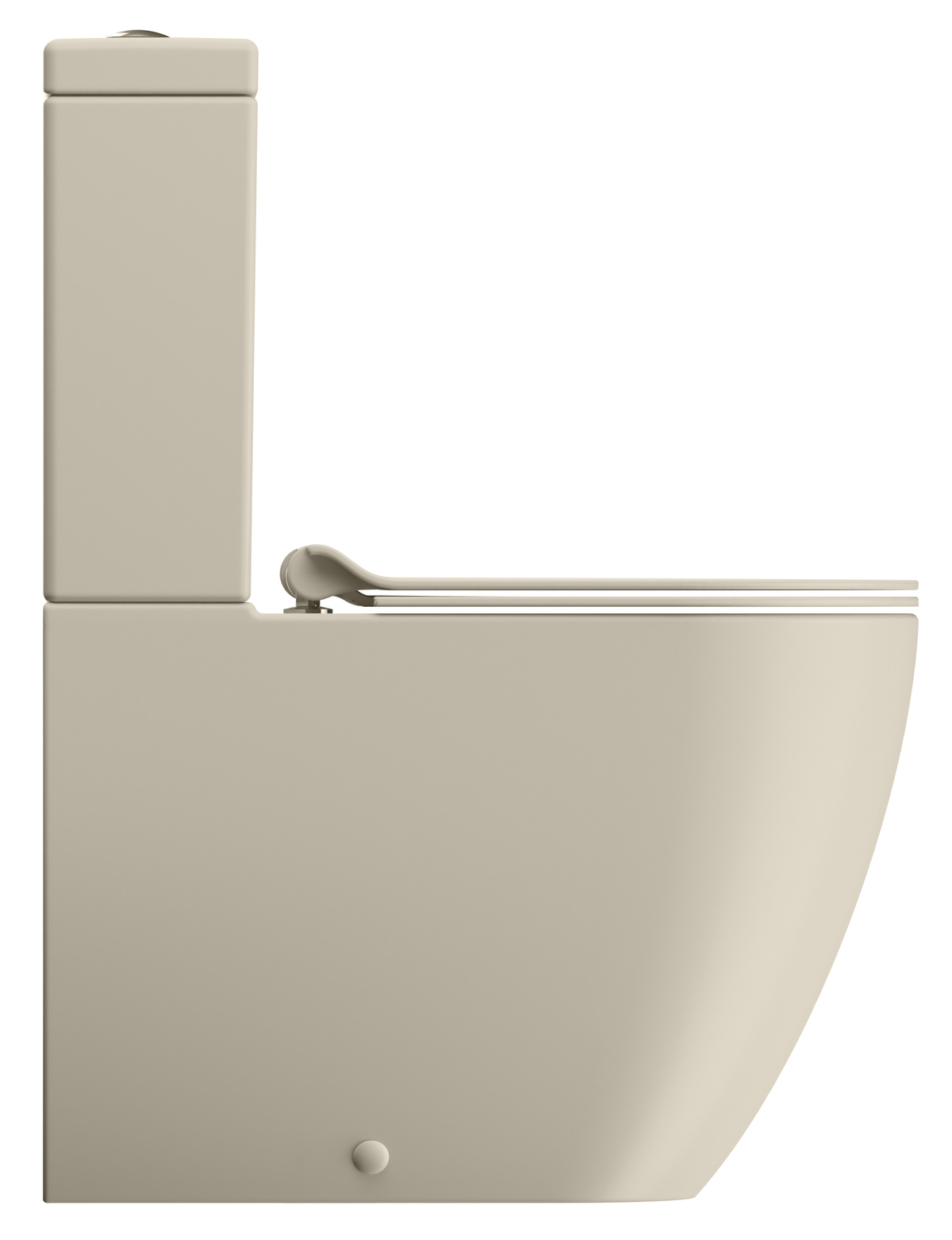 Унитаз напольный безободковый GSI PURA 8806F08 630 мм х 360 мм, Swirlflush, с креплением, цвет Creta Matte (старый артикул 880608)