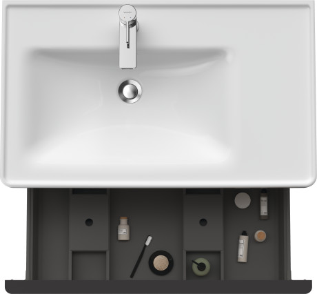 Тумба подвесная под раковину DURAVIT D-Neo DE425503030 784 мм х 452 мм, с одним выдвижным ящиком, натуральный дуб