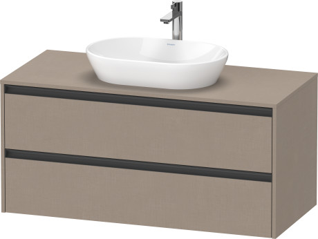 Тумба подвесная под раковину DURAVIT KETHO.2 K24897075750000 550 мм х 1200 мм х 568 мм, лён