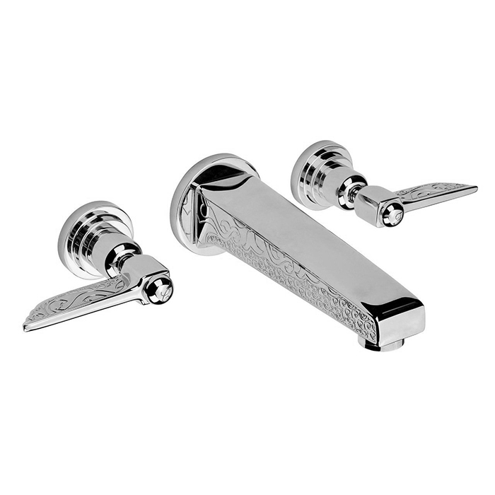 Внутренняя часть смесителя для раковины NICOLAZZI DOCCIA C1077DX с керамическими картриджами DX+DX, бронза