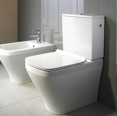 Унитаз напольный комбинированный Duravit DuraStyle 21550900001 с вертикальным смывом, с покрытием WonderGliss, белый