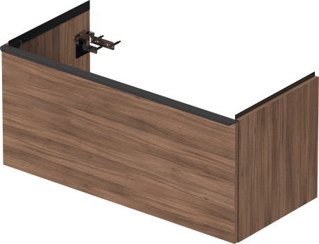 Тумба подвесная под раковину DURAVIT D-Neo DE425607979 984 мм х 452 мм, с одним выдвижным ящиком, орех натуральный