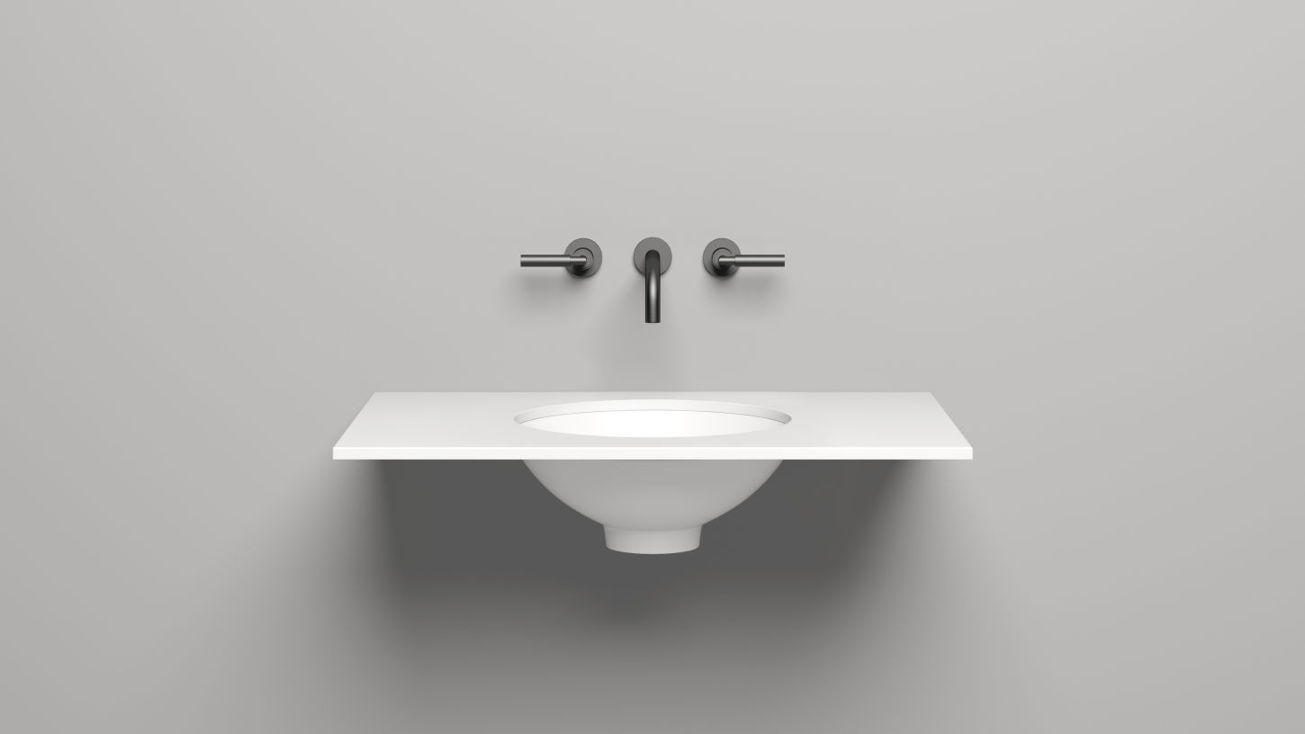 Столешница прямоугольная SALINI COSTA 200121M 800х500х15мм, S-Stone, цвет Белый матовый