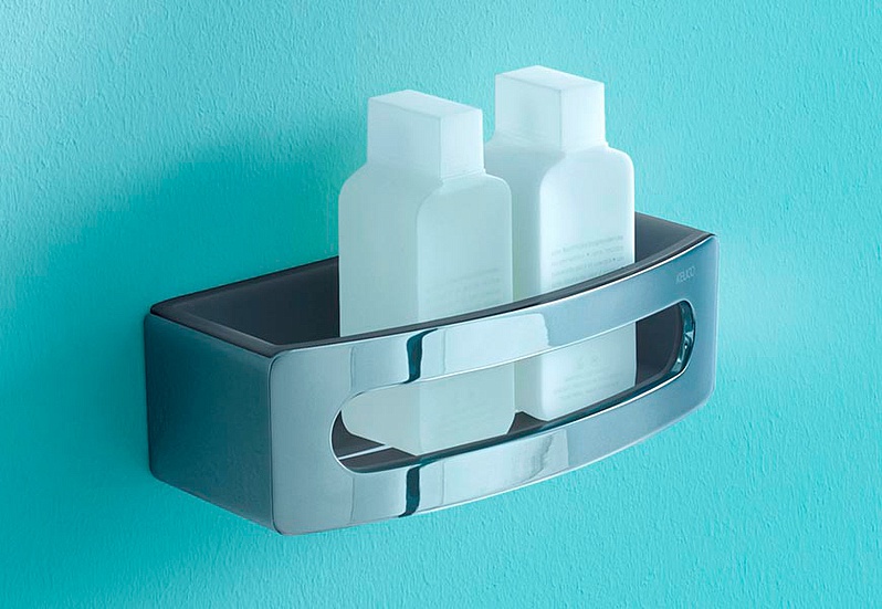 Полка для душа (корзина) Keuco Elegance New 11658 010000 хром, белый