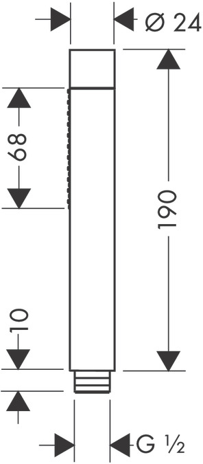 Ручной душ AXOR Starck 2jet 28532000 Хром