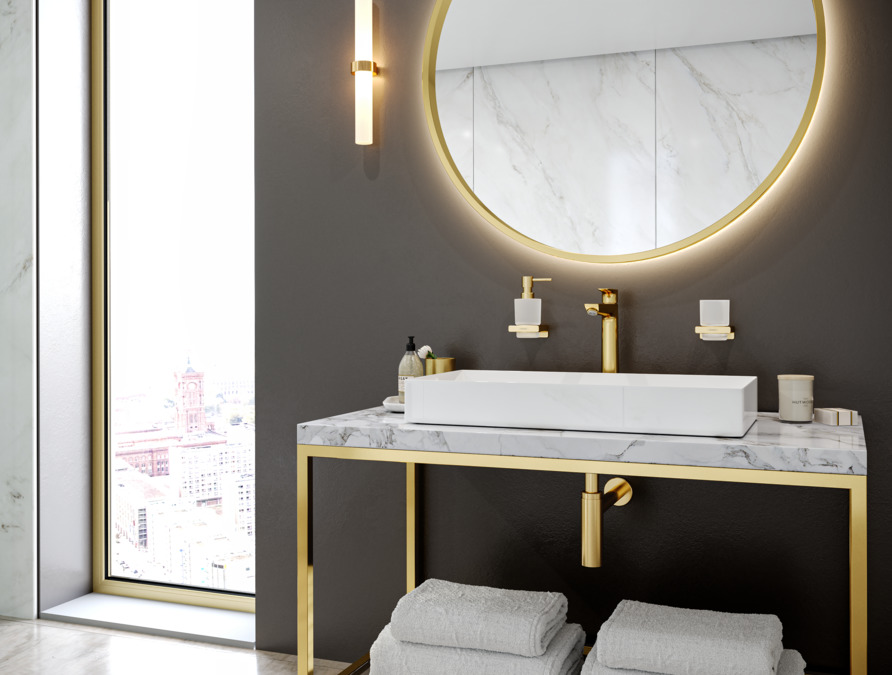 Держатель для стакана HANSGROHE AddStoris 41749990 Полированное золото