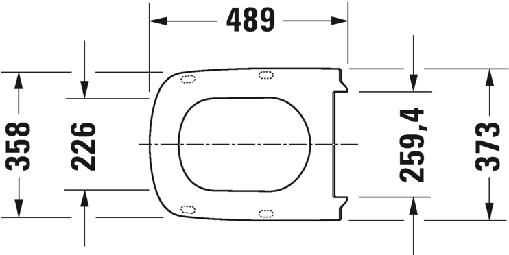 Сиденье для унитаза с крышкой удлиненное Duravit DuraStyle 0060590000 с автоматическим закрыванием, белый