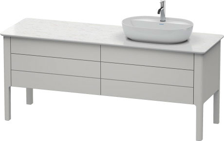 Тумба напольная под столешницу Duravit Luv LU9568R3939 скандинавский белый