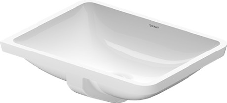 Раковина встраиваемая снизу Duravit Starck 3 03054900001 без отверстий под смеситель, с переливом, с покрытием WonderGliss,  белая