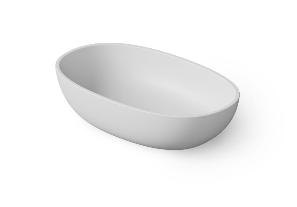 Раковина накладная DEA DESIGN  Countertop basin  DD9078 600 18    600х360хh140 мм,  из композита Solid surface, цвет белый матовый 18