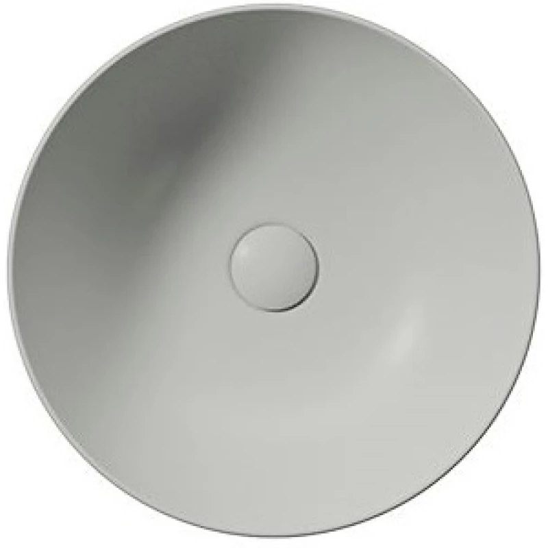 Раковина-чаша накладная круглая GSI PURA 885117 420 мм х 420 мм, без отверстия под смеситель, цвет Cenere Matte