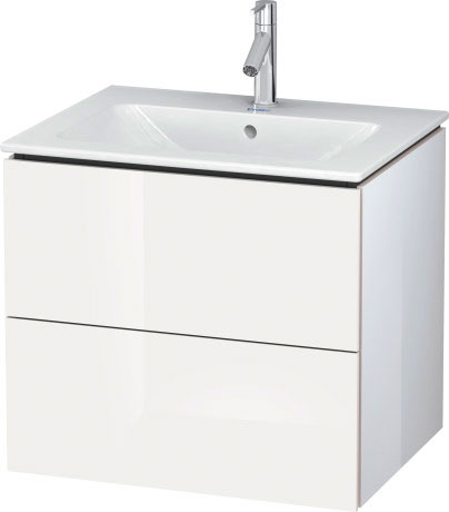 Тумба подвесная под раковину Duravit L-Cube LC624008585 белый глянцевый