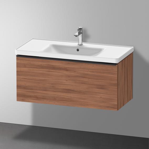 Тумба подвесная под раковину DURAVIT D-Neo DE425607979 984 мм х 452 мм, с одним выдвижным ящиком, орех натуральный