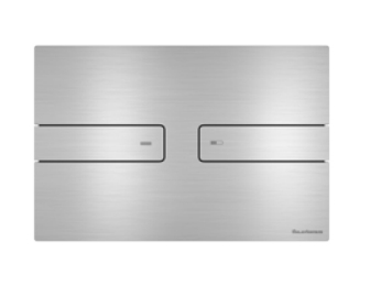 Клавиша смыва ARTCERAM INOX 712 712.000.BS 245 мм х 165 мм, 2 режима, нержавеющая сталь, цвет Steel