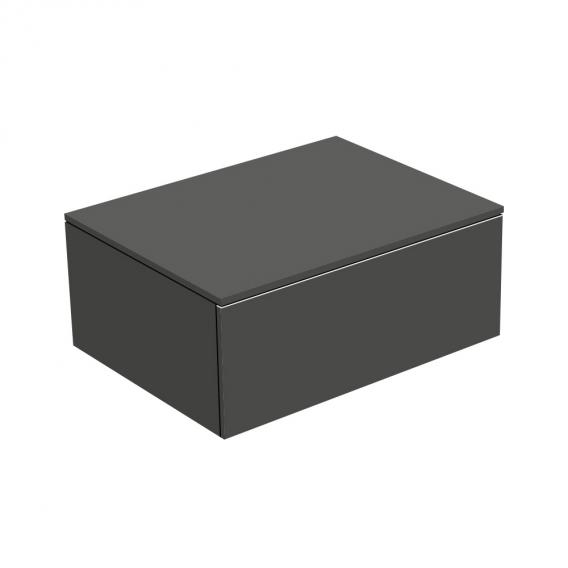 Тумба боковая подвесная KEUCO EDITION 400 31741 390000 с одним выдвижным фронтом, корпус/фасад структурный лак, антарцит