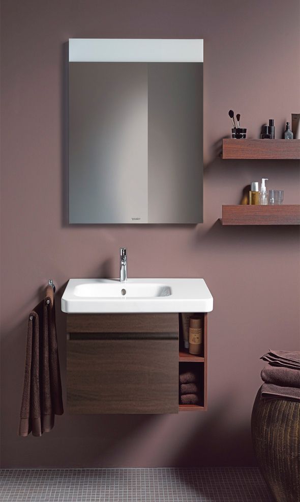 Тумба подвесная под раковину Duravit DuraStyle DS639402121 каштан темный