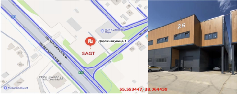 Карта проезда к новому складу