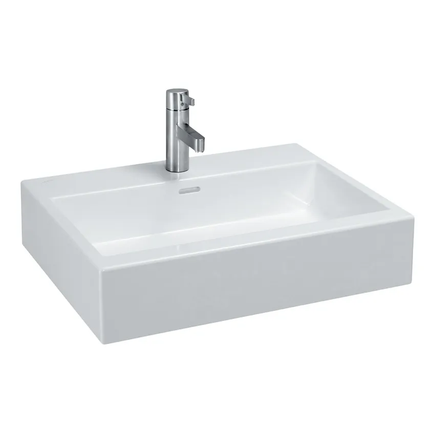 Раковина накладная Laufen  Living city   8.1743.3.000.104.1  60 см, с отверстием под смеситель,  с переливом