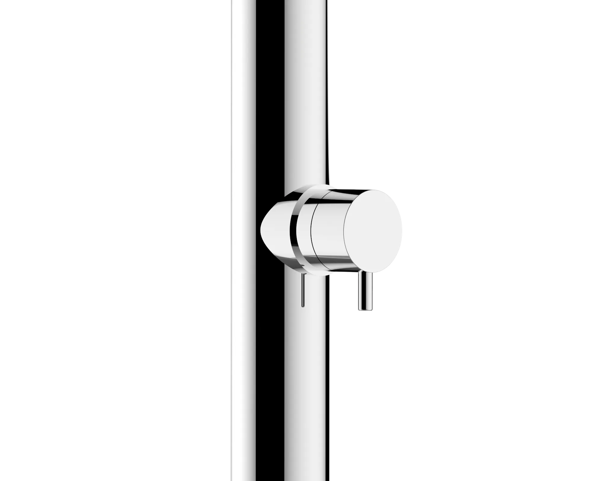 Душевая колонна напольная BOSSINI MONT BLANC L80001.030 2285 мм, с подогревом, для установки вне помещения,  цвет Полированная нержавеющая сталь