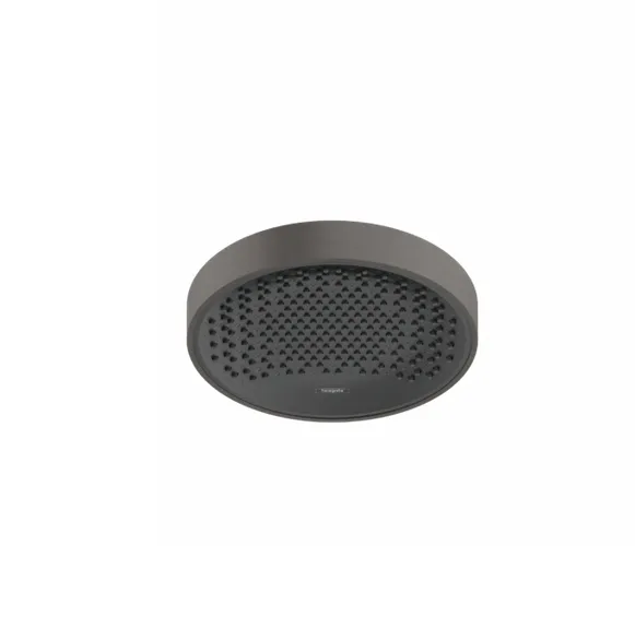 Верхний душ круглый потолочный HANSGROHE Rainfinity 26229340 250, 1jet, с EcoSmart, цвет Шлифованный чёрный хром