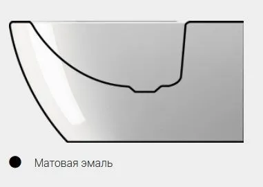 Биде подвесное GSI PURA 8865FR2126 550 мм х 360 мм, с отверстием под смеситель, с переливом, с креплением, цвет Чёрный матовый Ardesia