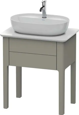 Тумба напольная под столешницу Duravit Luv LU956009292 каменно-серый
