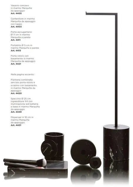 Стакан для зубных щёток настольный BERTOCCI CARRARINO 124 4400 0800 Nero/Чёрный матовый