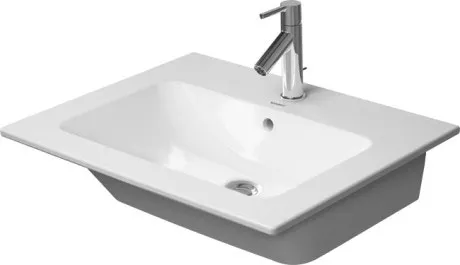 Раковина Duravit Me by Starck 23366300001 с 1 отверстием под смеситель, с переливом, с покрытием WonderGliss, белая 