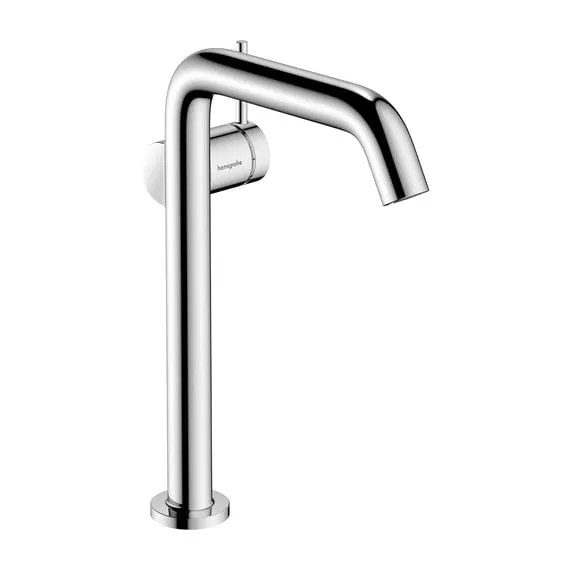 Смеситель однорычажный для раковины HANSGROHE TECTURIS S 73370000 240 мм, с EcoSmart+ и CoolStart, с донным клапаном, цвет Хром