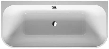 Акриловая ванна Duravit Happy D2 700318000000000 1800 х 800 пристенный вариант, c двумя наклонами для спины, с интегрированной акриловой панелью и ножками, белая