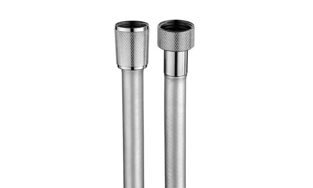 Душевой набор BOSSINI ZEN INOX INC004.075 ручной душ, шланг, держатель, цвет Нержавеющая матовая сталь