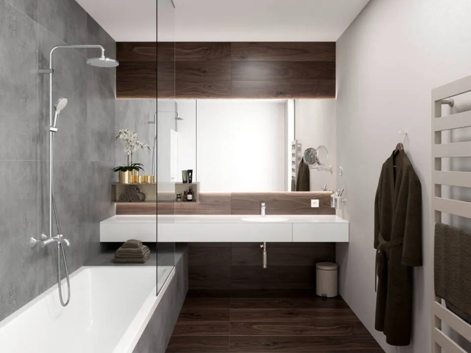 Верхний душ круглый HANSGROHE Vernis Blend 26095000 200, 1jet, LowPressure, цвет Хром